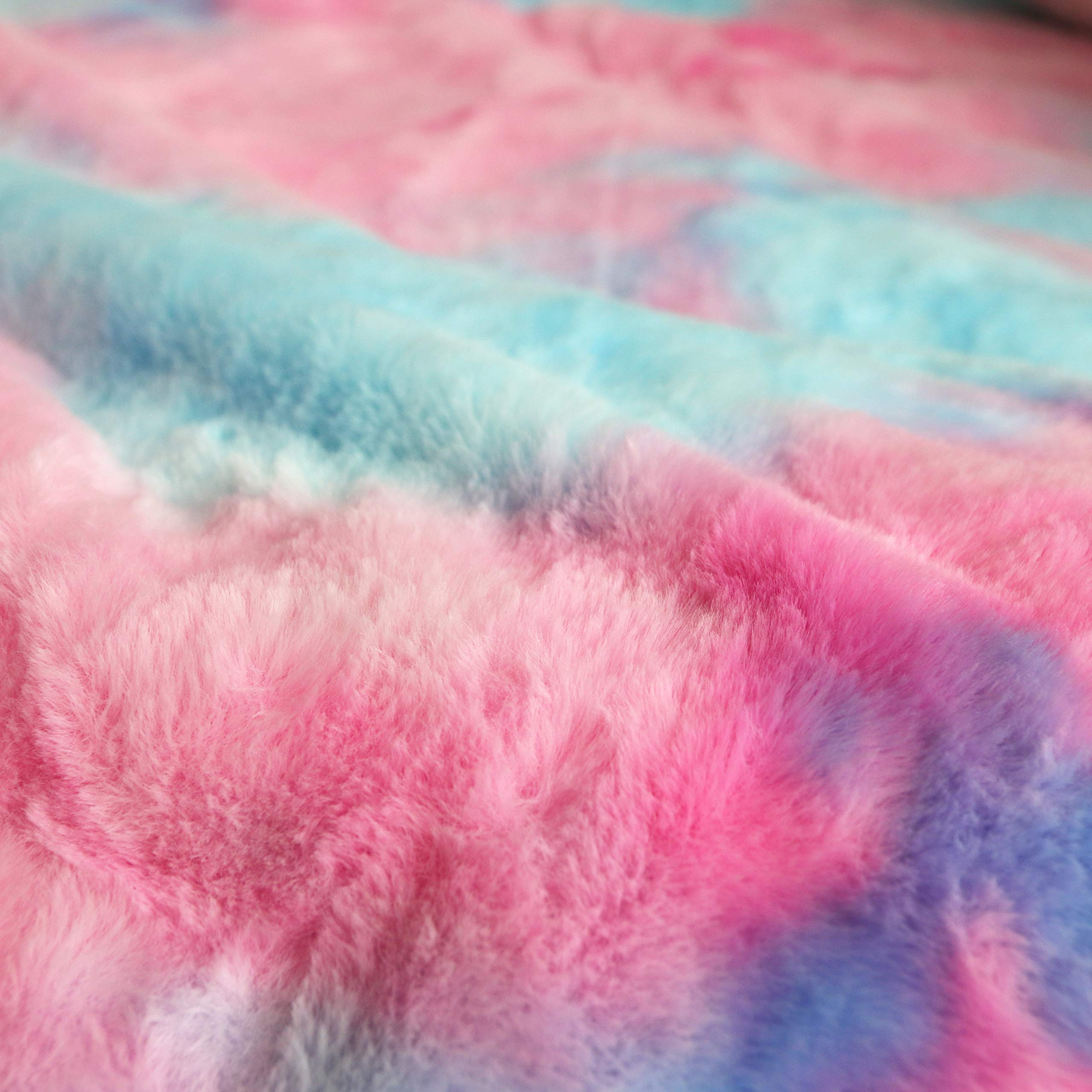 Sleepwish Purple Tie Dye Shaggy Duvet Cover Set - Ultra Soft Crystal Velvet & Faux Fur Sherpa Backing, 3-Piece King Size Luxury Bedding with 2 Pillowcases | Perfect for Cozy Winter Nights, Master Bedroom Decor & Guest Room Comfort