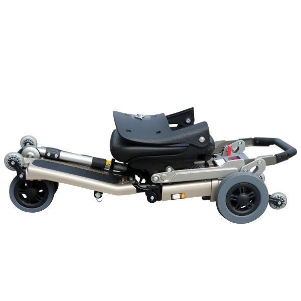 FreeRider USA Luggie Elite 4-Wheel Bariatric Foldable Travel Scooter - Heavy Duty Mobility Scooter for Adults & Seniors - Perfect for Airports, Shopping Malls & Outdoor Adventures