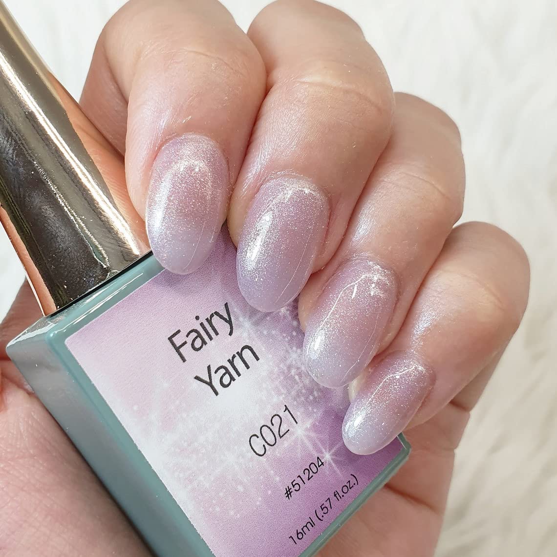 CANNI 16ml Large Bottle Fairy Yarn Series Gel Nail Polish - Shining Soak Off UV/LED Gel Varnish (Color C021) - Long Lasting Manicure for Salon & Home Nail Art