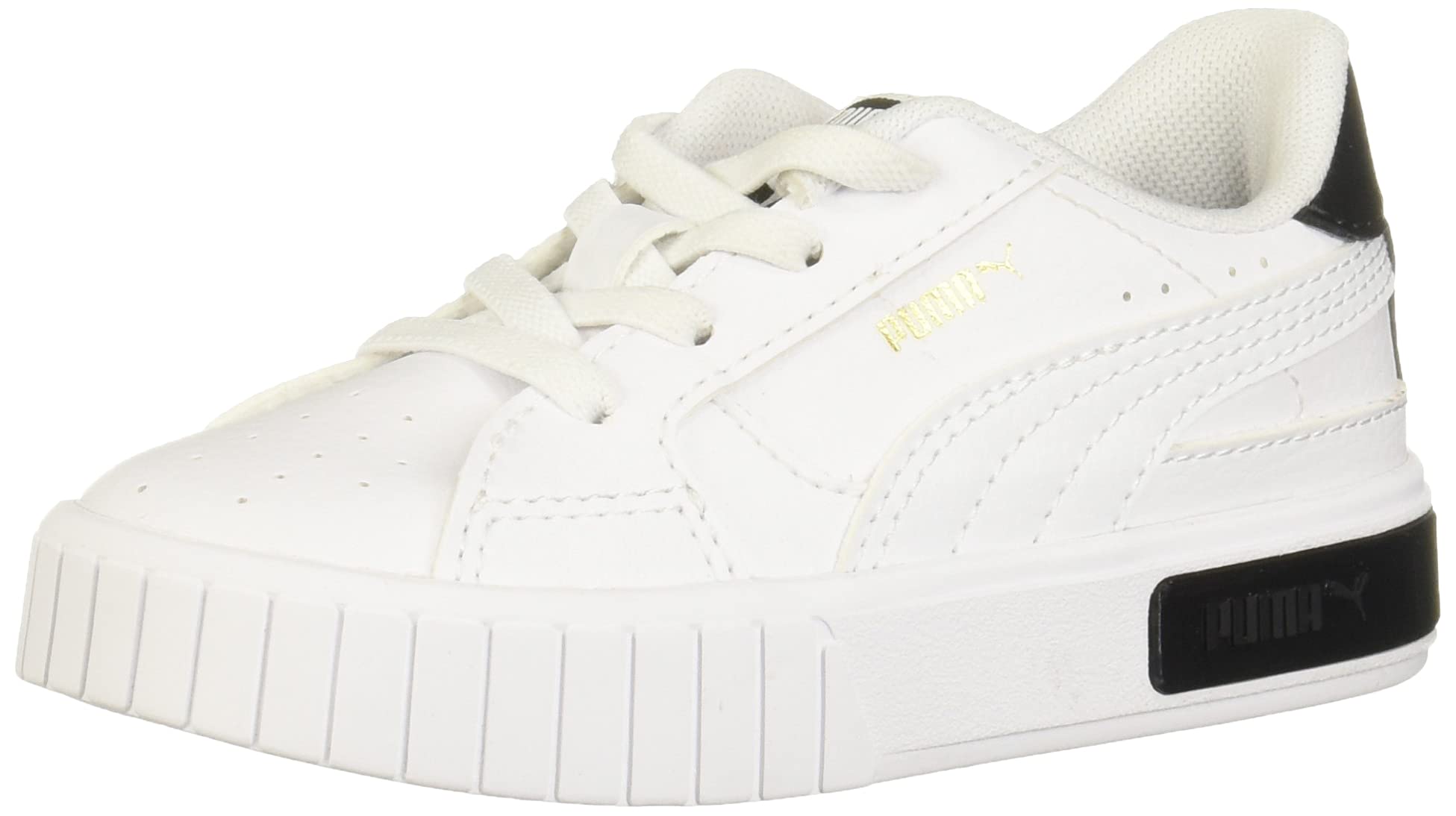 PUMA Baby Girl's Cali Star AC Sneakers - White & Black Toddler Shoes Size 6 M - Comfortable Casual Walking Shoes for Toddlers & Preschool Girls - Perfect for Playtime, Daycare & Outdoor Activities