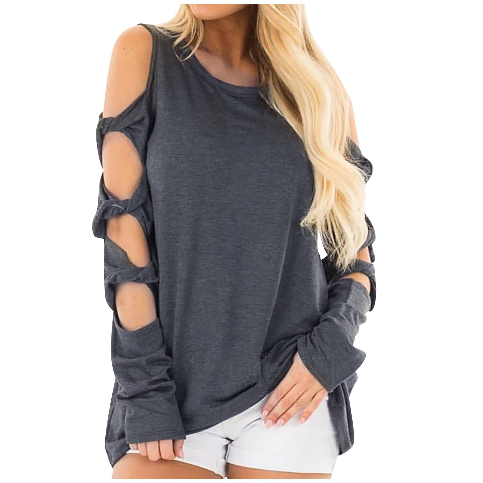 Plus Size Women's Casual Long Sleeve Pullover Blouse with Zipper Cowl Neck - Solid Color Sweatshirt Tops for Work, Lounge & Everyday Wear