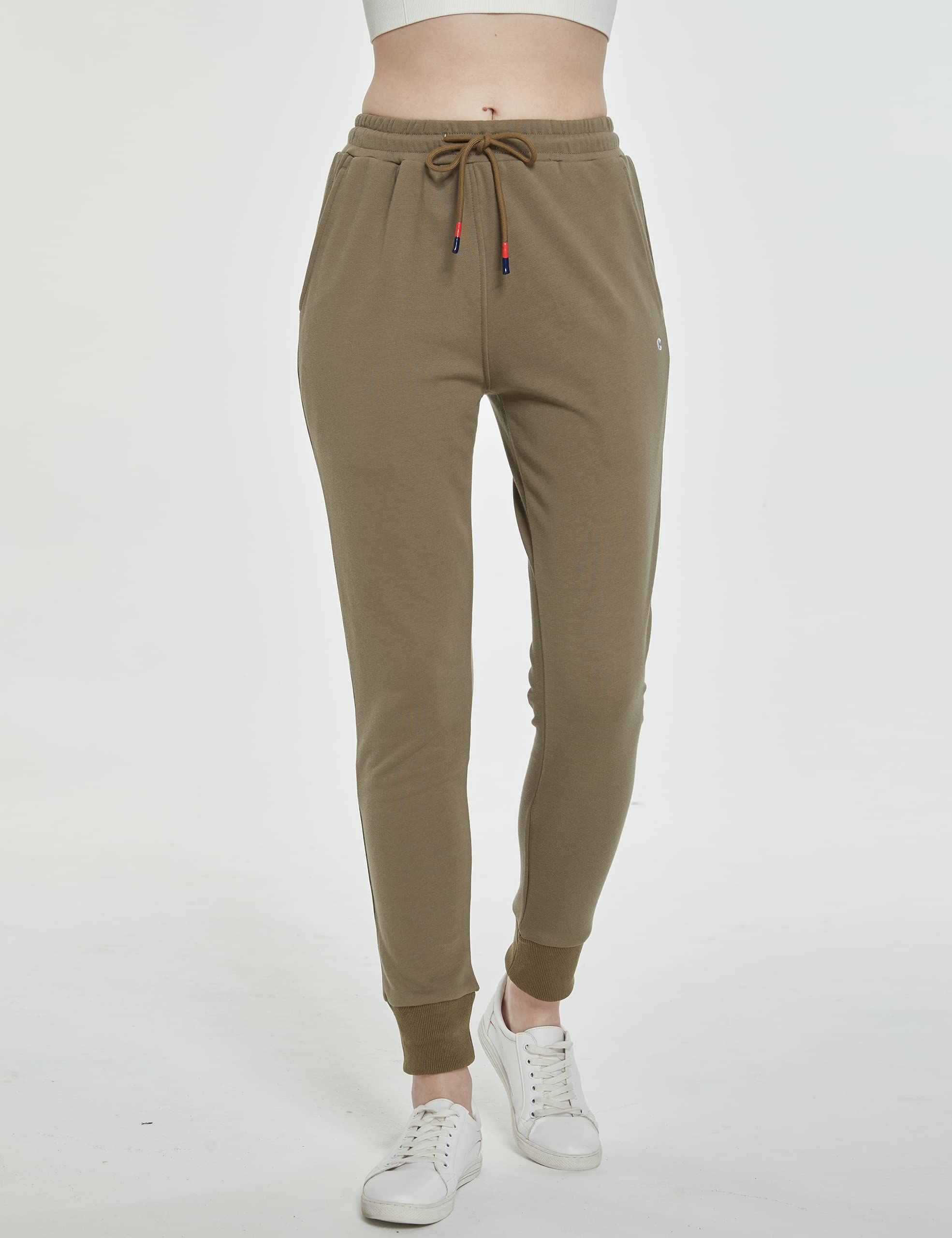 Camii Mia Women's Sweatpants with Pockets - Soft Cotton Joggers for Lounge, Workout & Running | Comfortable Drawstring Casual Pants for Yoga, Gym & Everyday Wear