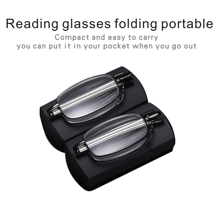 Portable Foldable Reading Glasses with Case - Lightweight & Durable for Reading, Travel, and Outdoor Activities