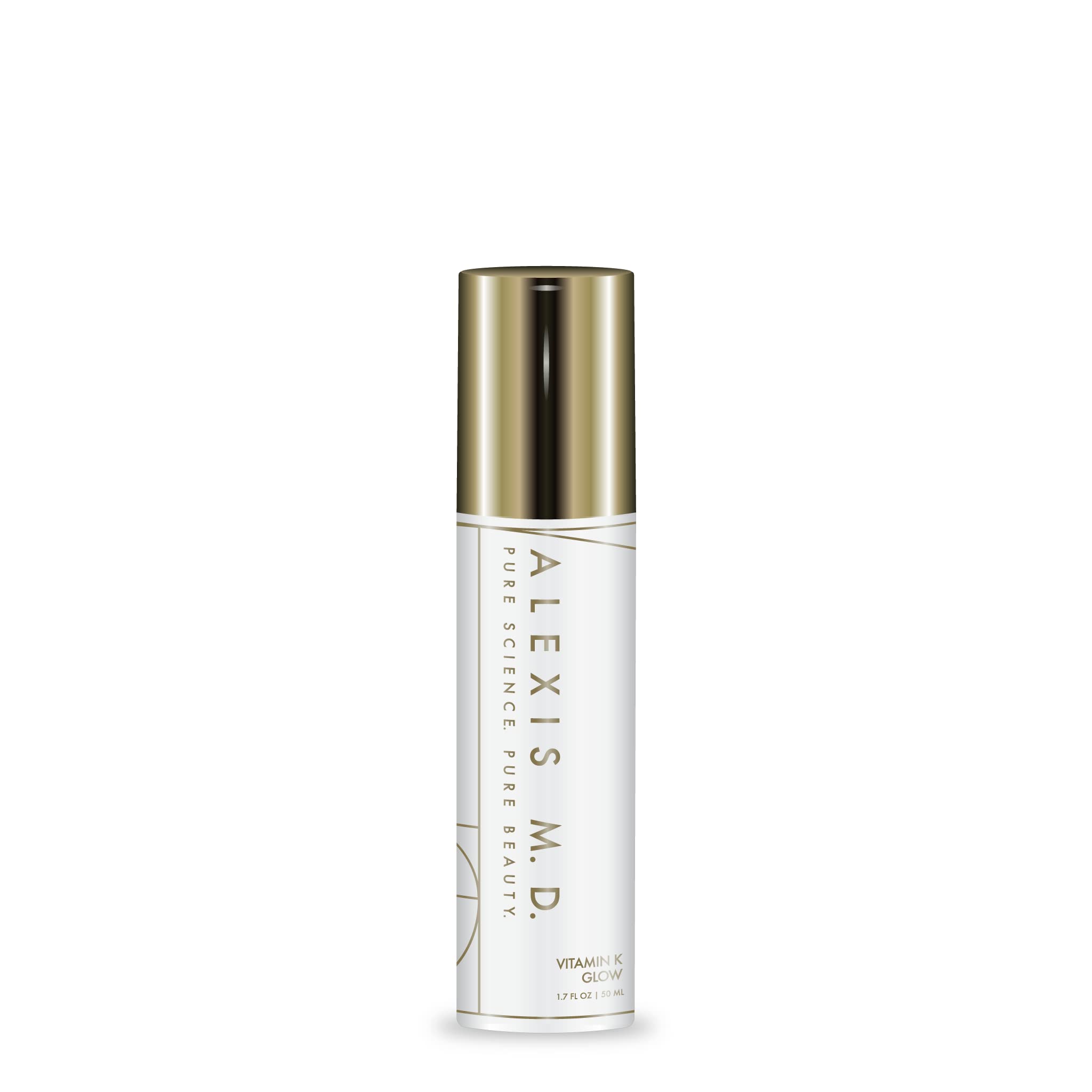 Vitamin K Glow Serum | 50ml (1.7oz) | Dark Circle Treatment | Brightening Eye Cream for Puffiness & Wrinkles | Perfect for Night Routine & Travel Skincare