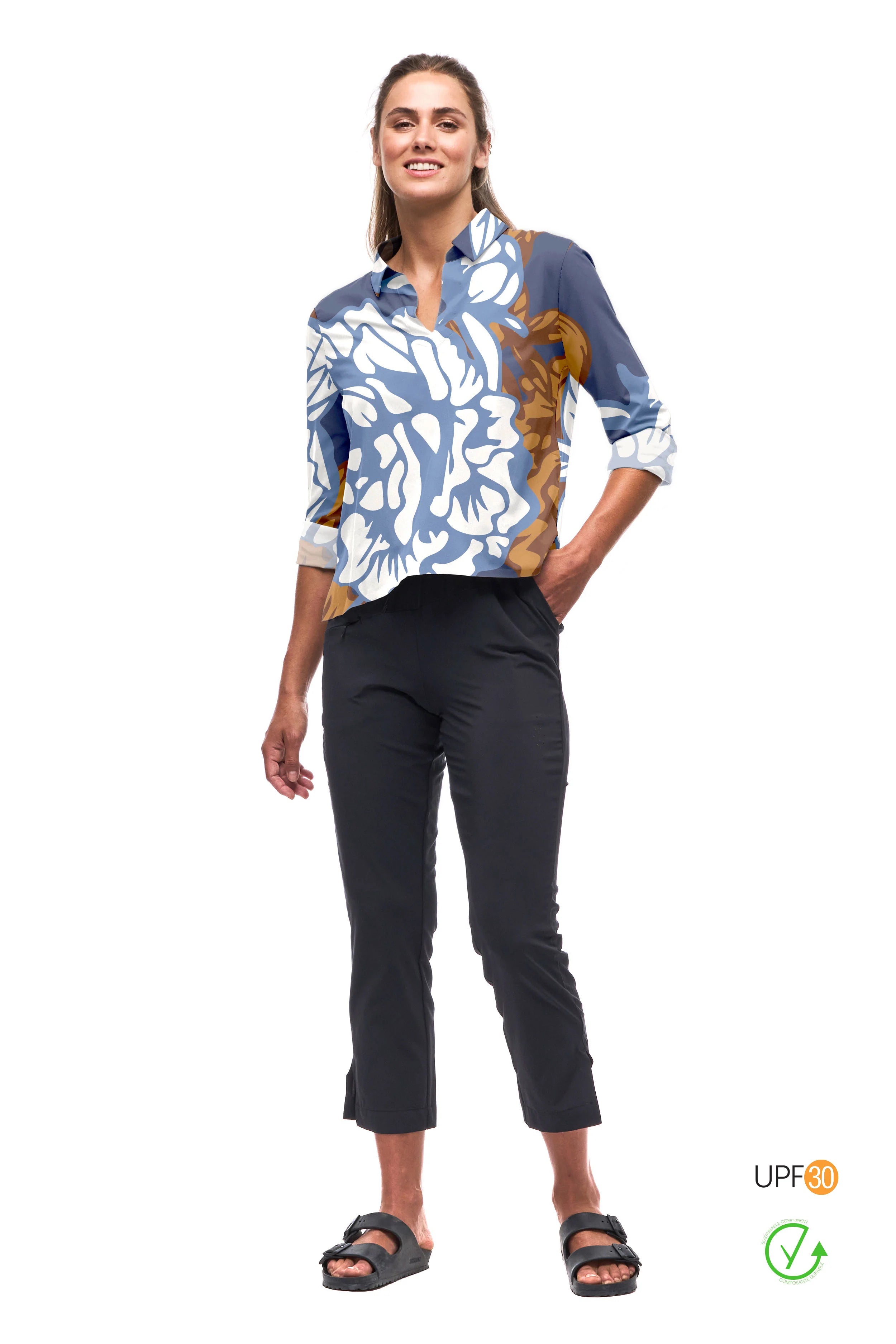 Indyeva Frivola LS Women's Long Sleeve T-Shirt - Comfortable & Stylish Casual Top for Everyday Wear | Perfect for Work, Outings, and Relaxing at Home
