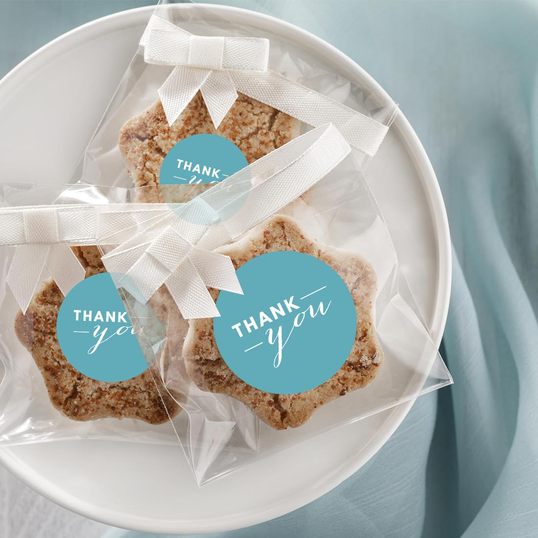 Andaz Press Circle Labels - 40-Pack Thank You Stickers for Gifts & Packaging