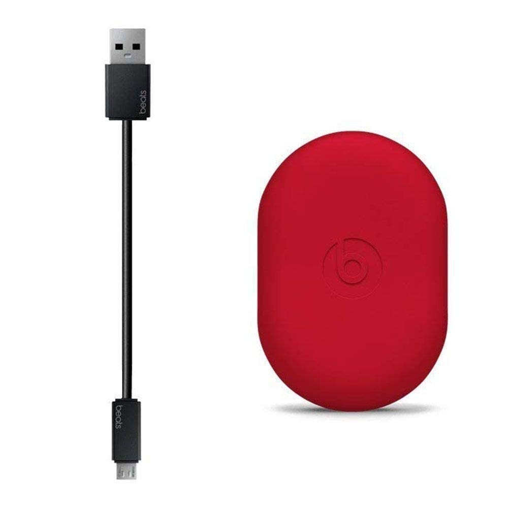 Powerbeats3 Wireless Ear-Hook Headphones - Black/Red (Renewed) | Sweat-Resistant Bluetooth Earbuds for Running, Workouts & Gym | MRQ92 Model