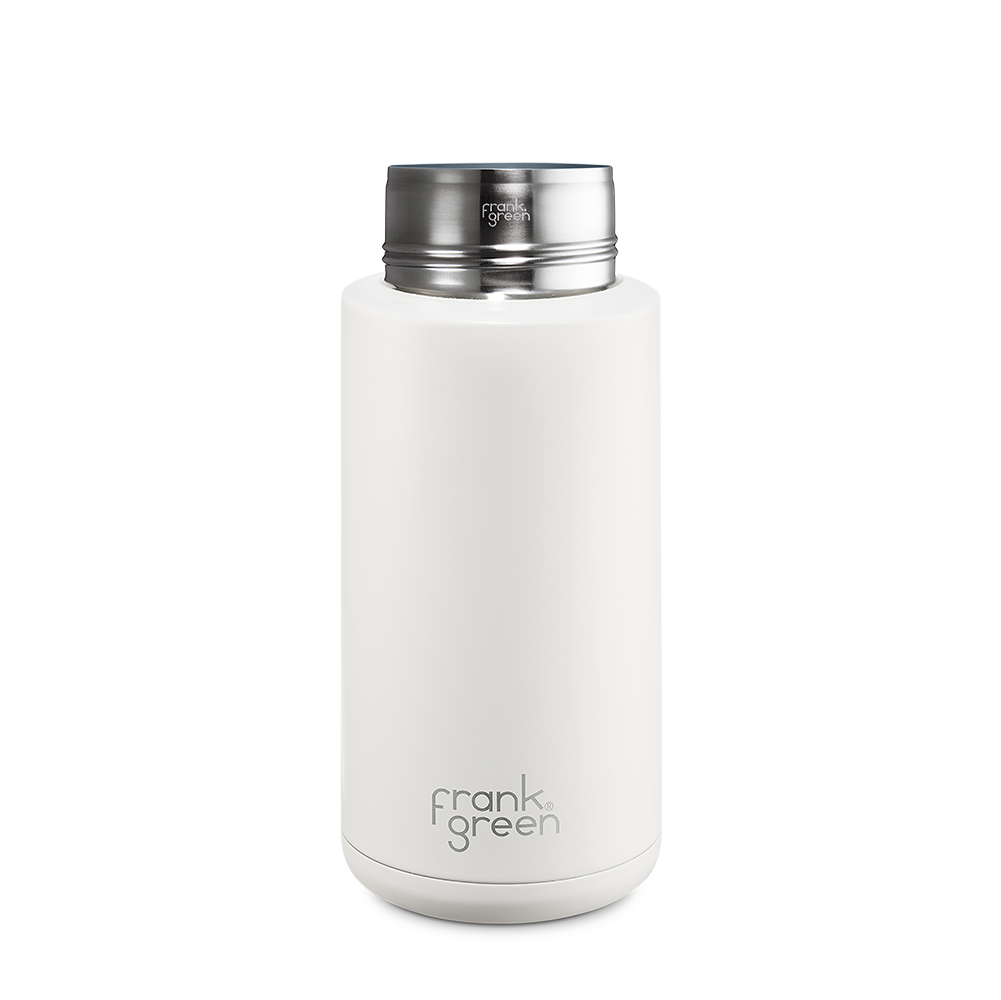 Eco-Friendly Ceramic Reusable Water Bottle - 34oz (1000ml) Leak-Proof & Insulated - Perfect for Gym, Hiking, Office & Travel
