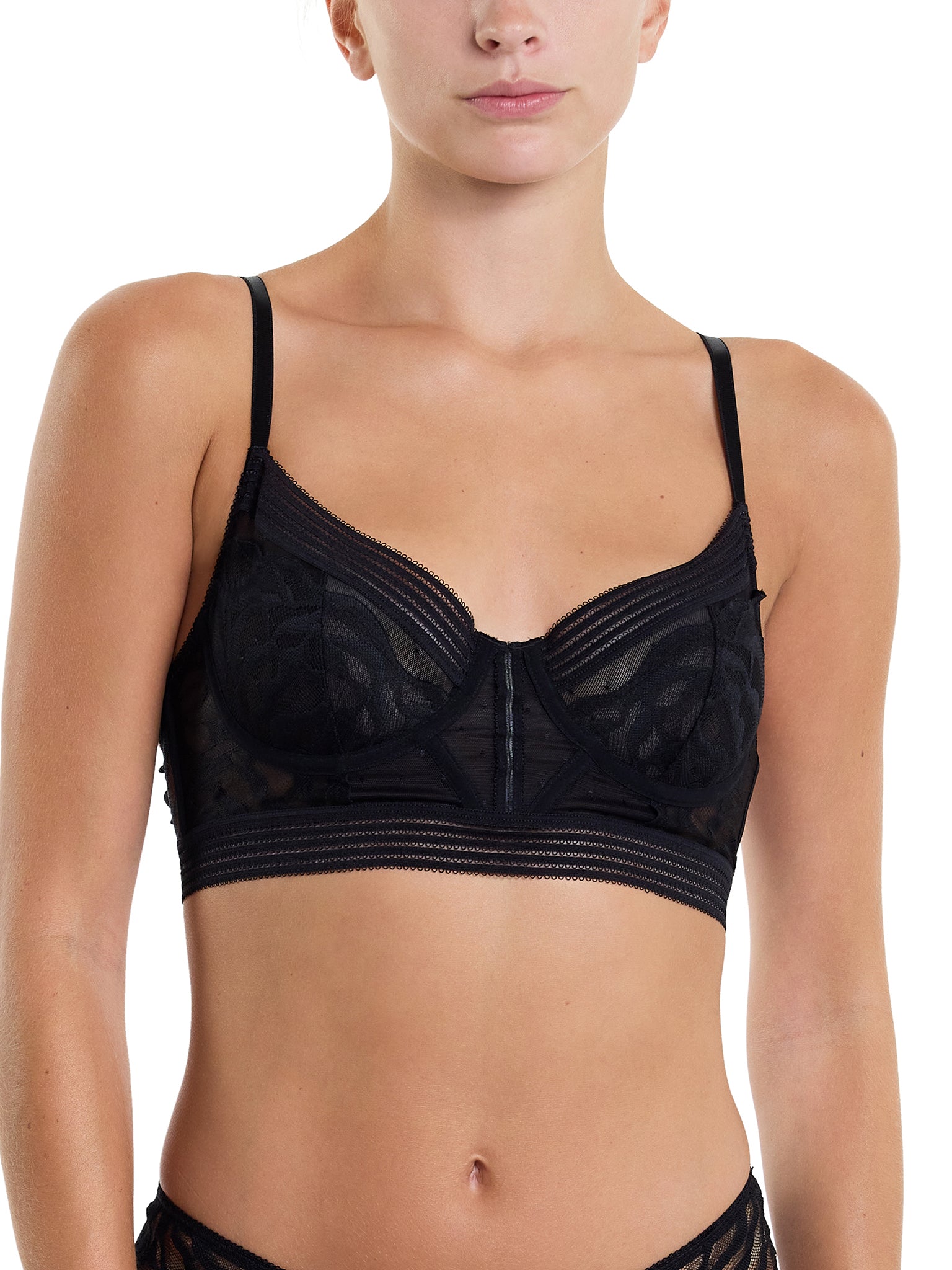 Glamorous Grunge Longline Underwire Bra for Women - Sexy Lingerie with Comfortable Support - Perfect for Night Out, Date Night, and Special Occasions