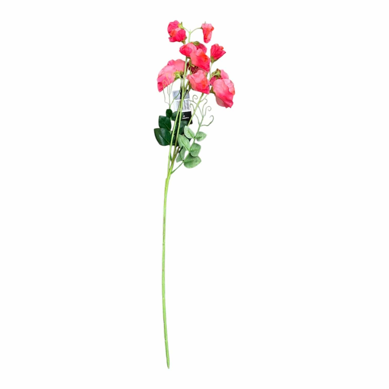 Artificial Salmon Pink Tall Sweet Pea Silk Flowers - Perfect for Home Decor, Wedding Bouquets, and Floral Arrangements