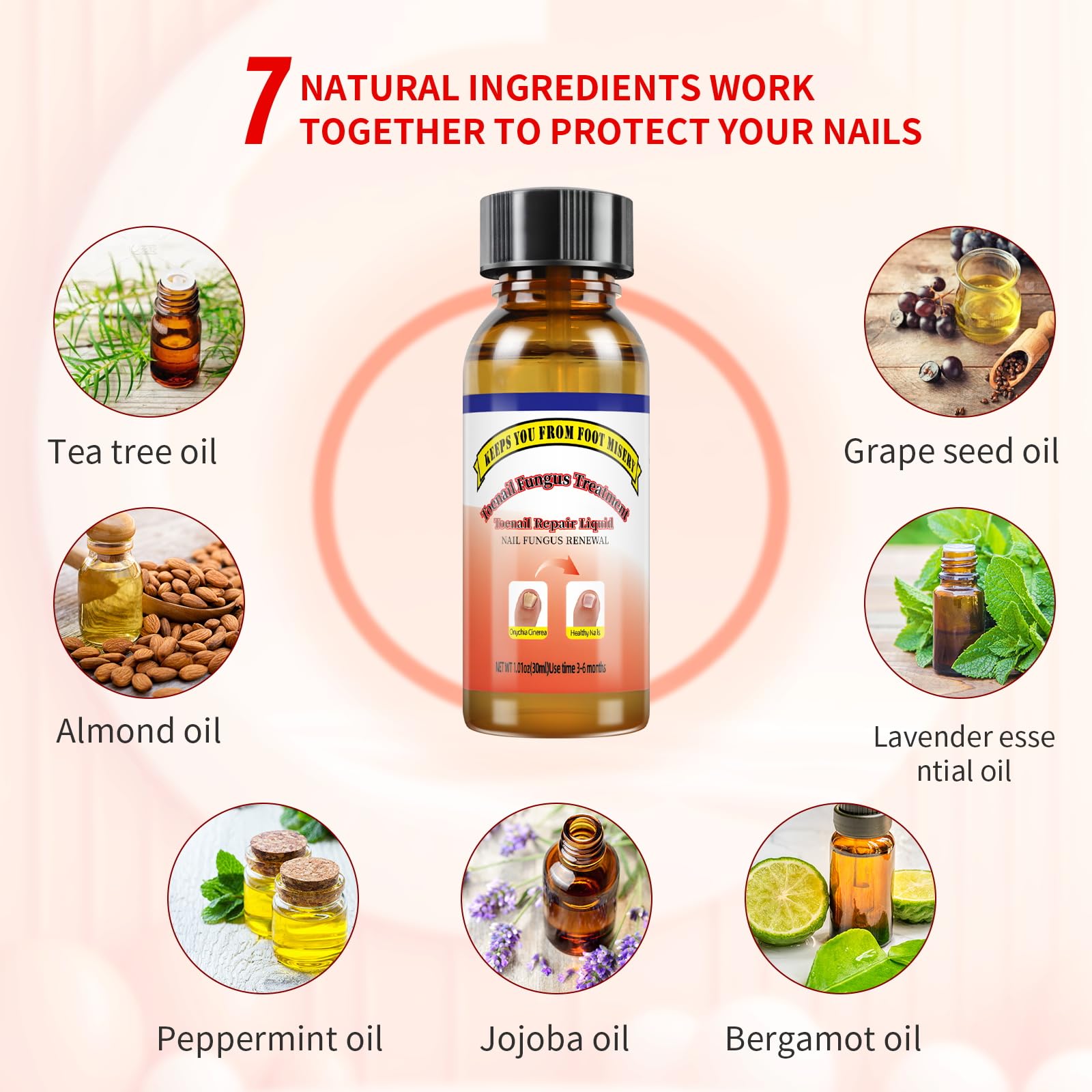 Extra Strength Toenail Fungus Treatment Liquid with Soft Brush Head - Fast & Effective Fungal Nail Solution (30ml) for Healthy Toenails - Perfect for Athletes, Swimmers & Daily Foot Care