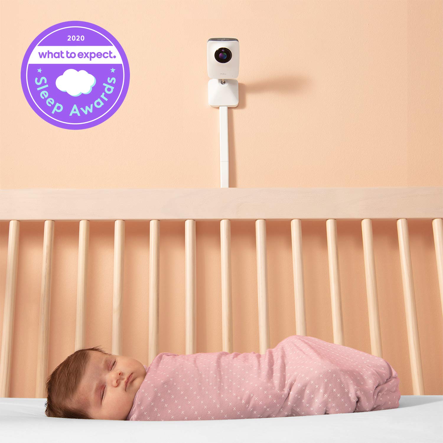 Miku Smart Baby Monitor with Breathing & Sleep Tracking for Home Safety