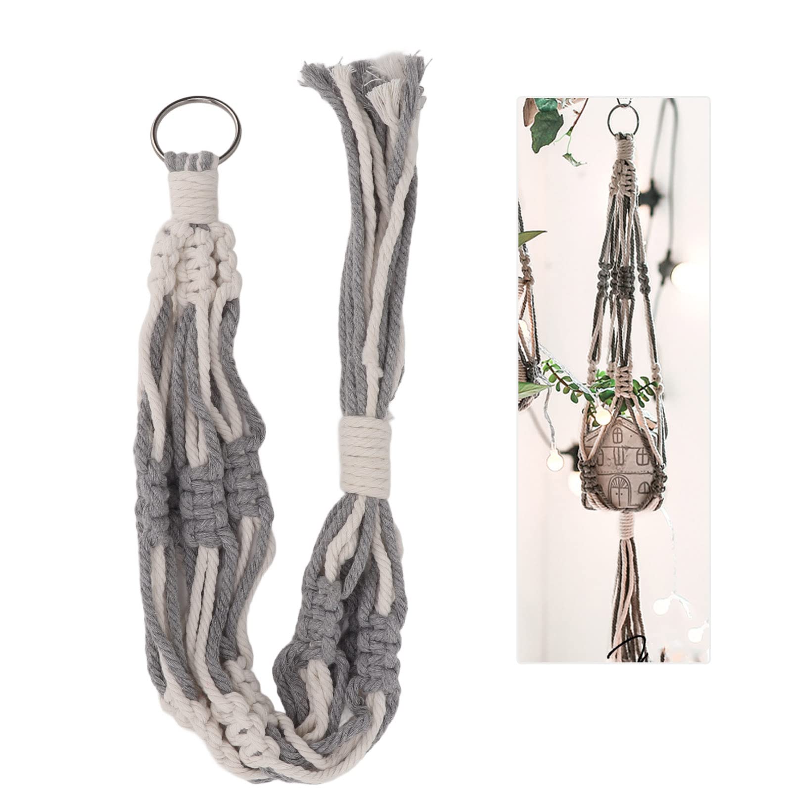 Macrame Plant Hangers - Handmade Boho Hanging Plant Holders for Indoor & Outdoor Plants, Decorative Flower Pot Holder - Perfect for Living Room, Patio, Balcony & Boho Home Decor