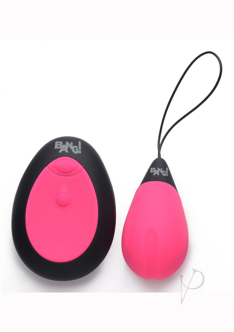 10X Rechargeable Silicone Vibrating Egg with Wireless Remote Control - Pink | Powerful G-Spot Stimulator for Couples Play & Solo Pleasure | Waterproof & Quiet Adult Toy for Bedroom Fun