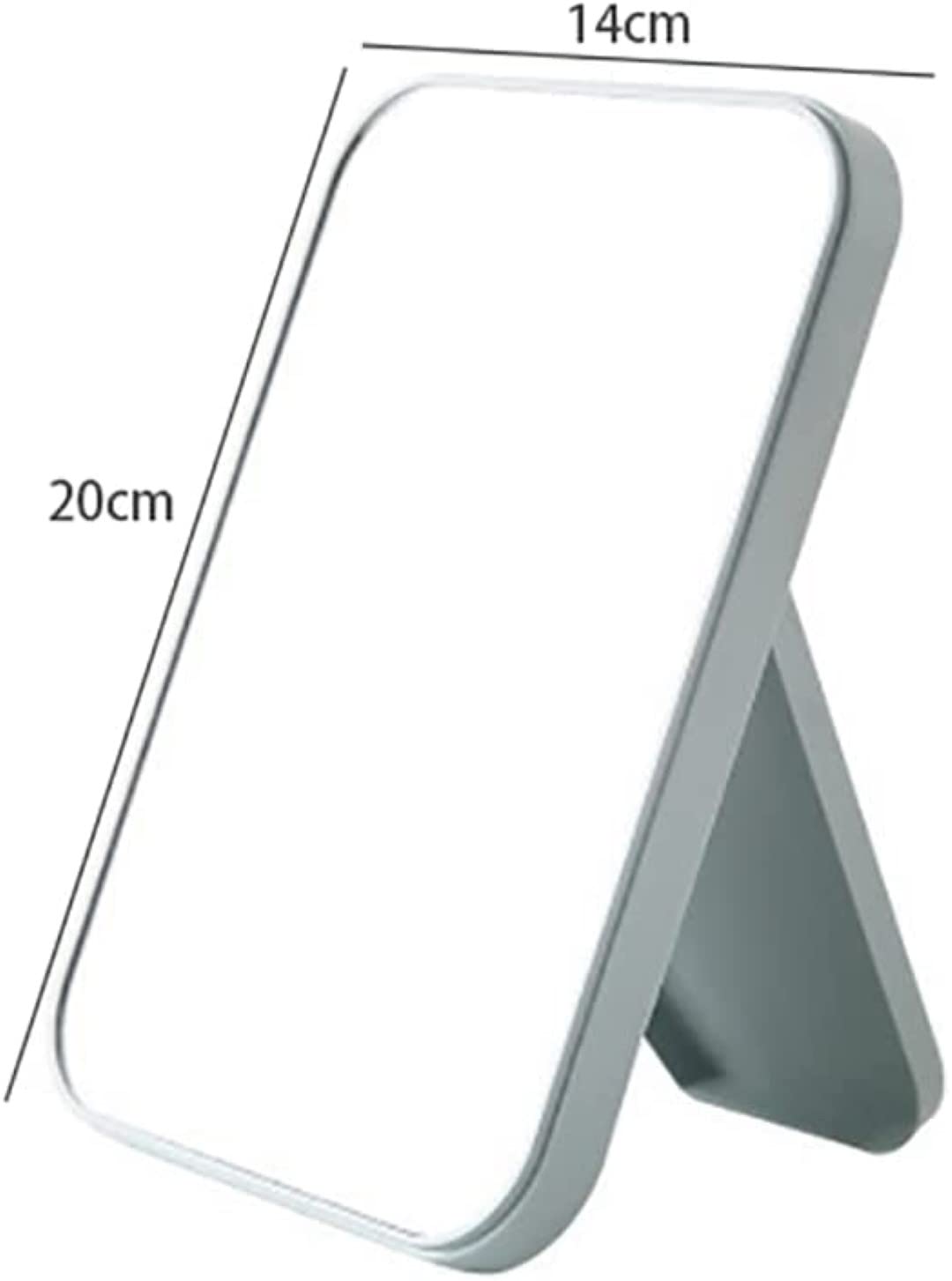 VELINEX Foldable Makeup Mirror - Portable Desktop Vanity Mirror for Bathroom & Bedroom - Light Blue