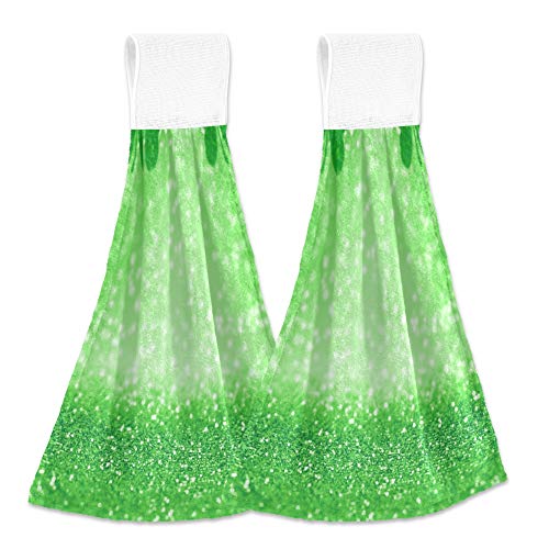 Green Glitter Clover