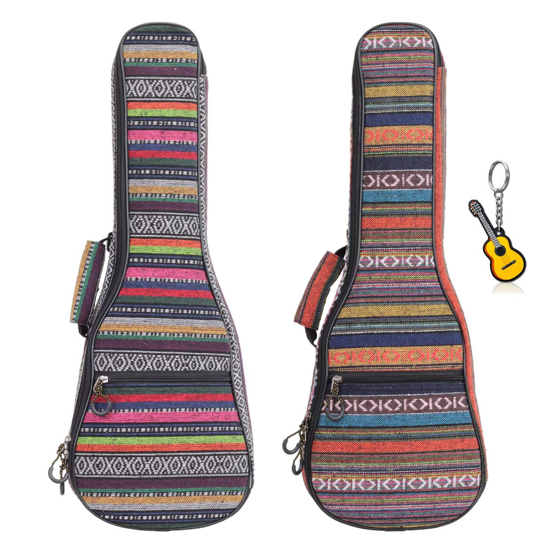 **Waterproof Ukulele Case with 10mm Sponge Padding - Portable Gig Bag for Uke with Accessory Pocket - Perfect for Travel, Storage & Outdoor Performances**