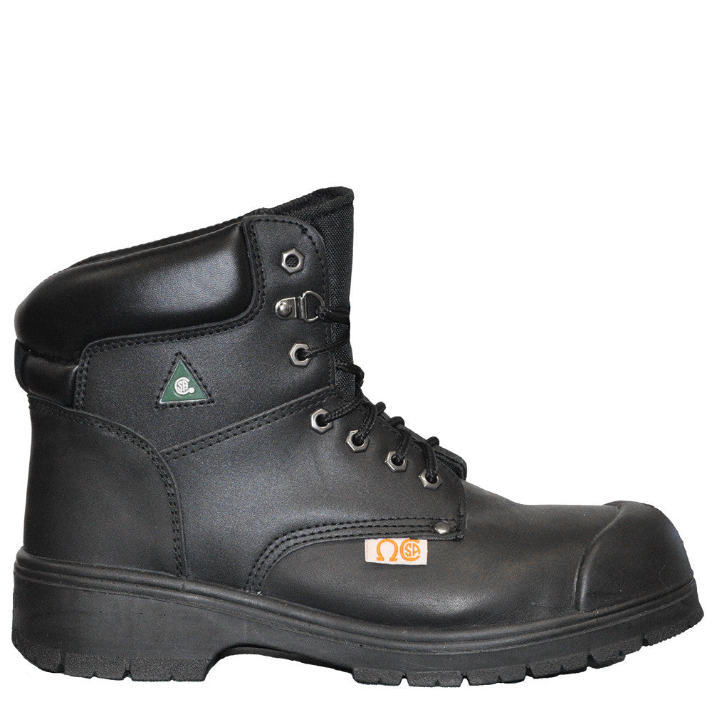 NATS S310 Men's 6-Inch Leather Steel Toe Work Boots - Safety Shoes for Construction, Warehouse & Industrial Work - OSHA Compliant Work Boots for Men