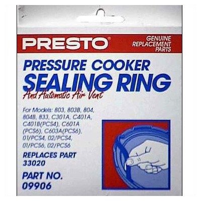 Presto Pressure Cooker Sealing Ring with Air Vent - Replacement Gasket for Presto Cookers - Perfect for Canning, Cooking & Pressure Cooking at Home