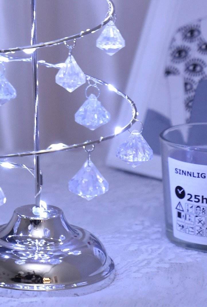 LED Crystal Christmas Lights - Waterproof Fairy String Lights for Indoor & Outdoor Holiday Decorations - Perfect for Xmas Tree, Home, Party, Wedding