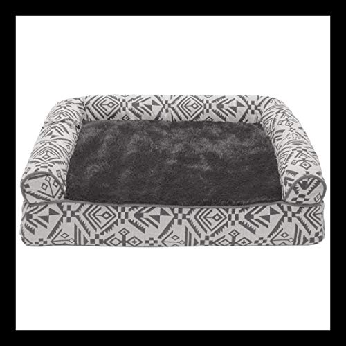 (Plush & Southwest Kilim Decor) Boulder Gray