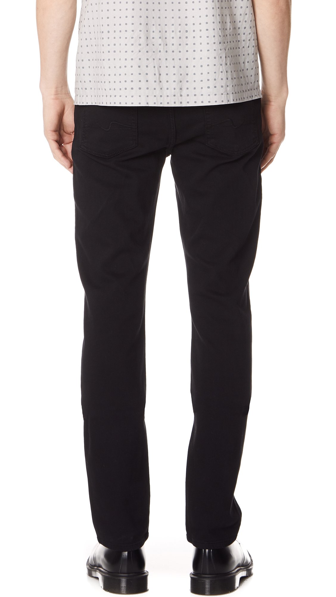 7 For All Mankind Men's Slimmy Luxe Performance Slim Fit Jeans - Premium Stretch Denim Pants for Casual & Business Wear