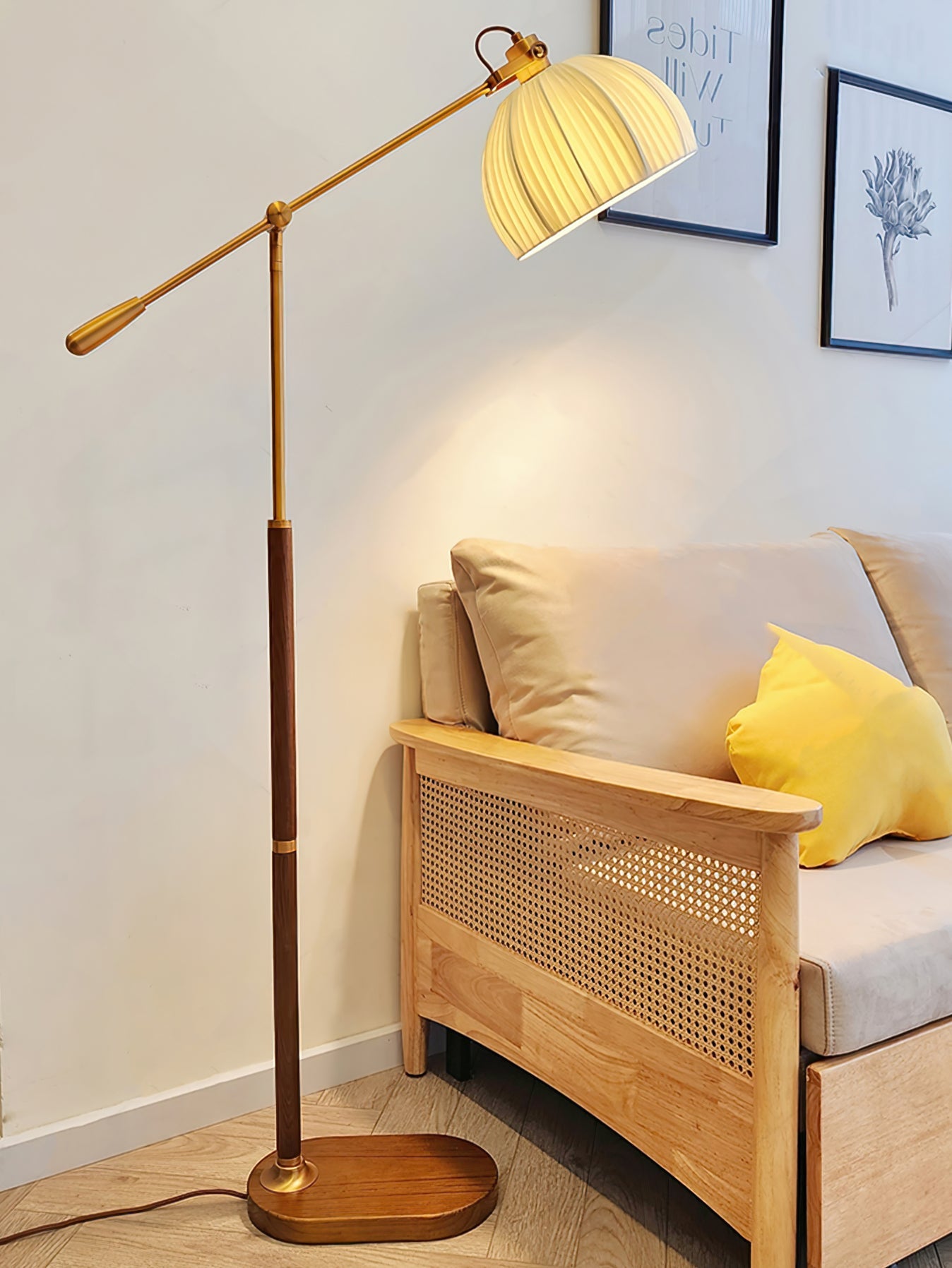 Alaric Modern Floor Lamp - Adjustable Brightness LED Standing Light for Living Room, Bedroom & Office - Stylish Home Decor Lighting