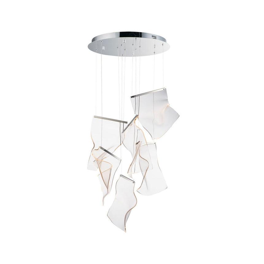 Modern Acrylic LED Chandelier - Energy Efficient Crystal Ceiling Light Fixture for Dining Room, Bedroom & Living Room Decor