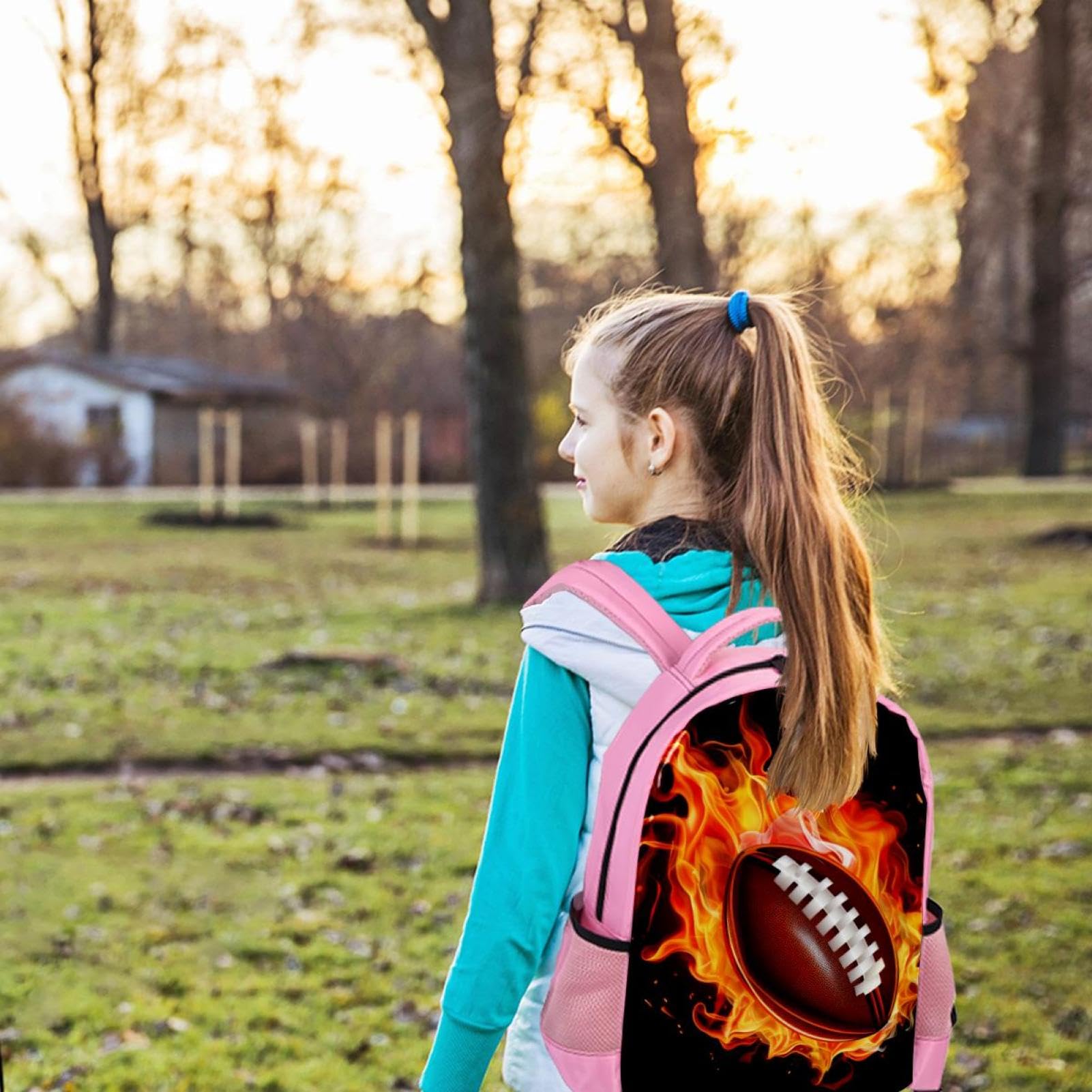 Premium Travel Backpack for Men & Women - Durable American Football Design - Perfect for Hiking, Gym & Daily Commute