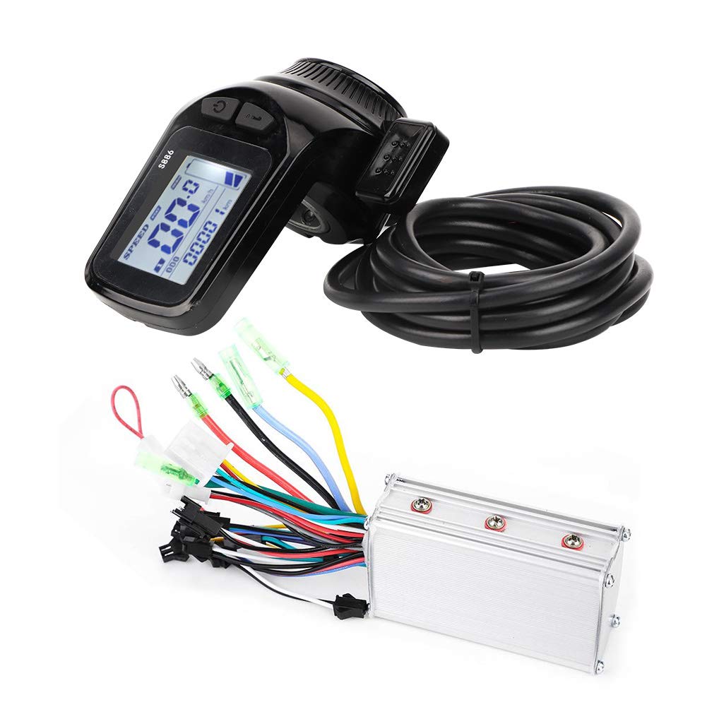 36V 350W Brushless Motor Controller Kit with LCD Display - Electric Scooter Speed Controller for E-Bike, Electric Scooter & Mobility Scooter Replacement Parts