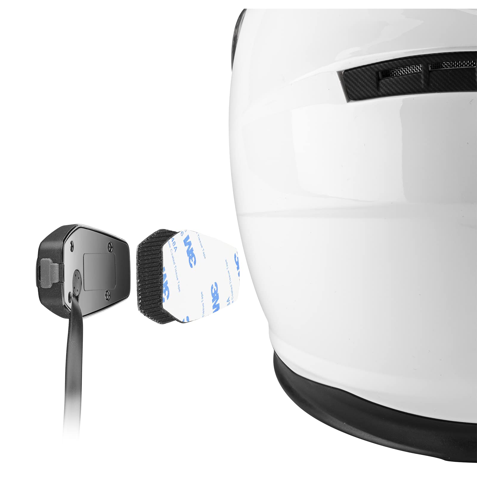INTERPHONE UCOM4 Motorcycle Bluetooth Headset - 4-Way Rider Communication, 1.6km Range, 15Hr Battery Life - Noise Cancelling DSP, IP67 Waterproof - Compatible with Helmets, TFT & GPS Displays - Perfect for Group Rides, Touring & Adventure Motorcycling (Twin Pack)