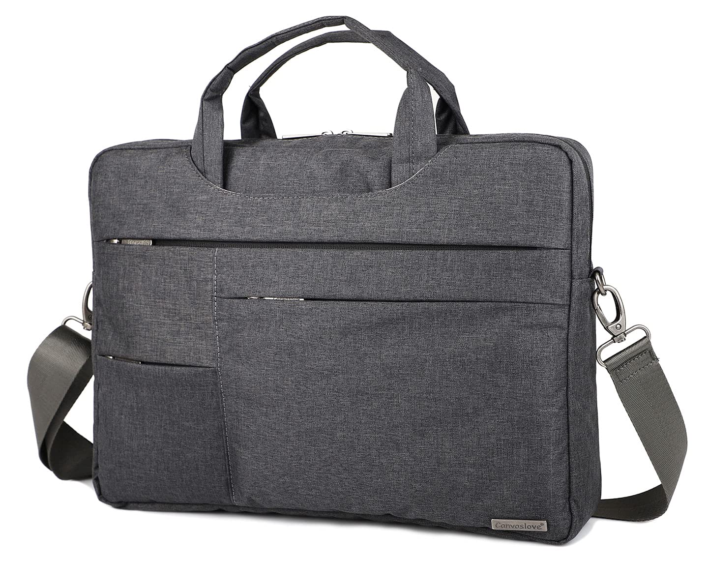 Canvaslove Multi-Pocket Laptop Messenger Bag for 15-15.6 Inch Laptops - Durable Shoulder Briefcase for Work, School & Travel