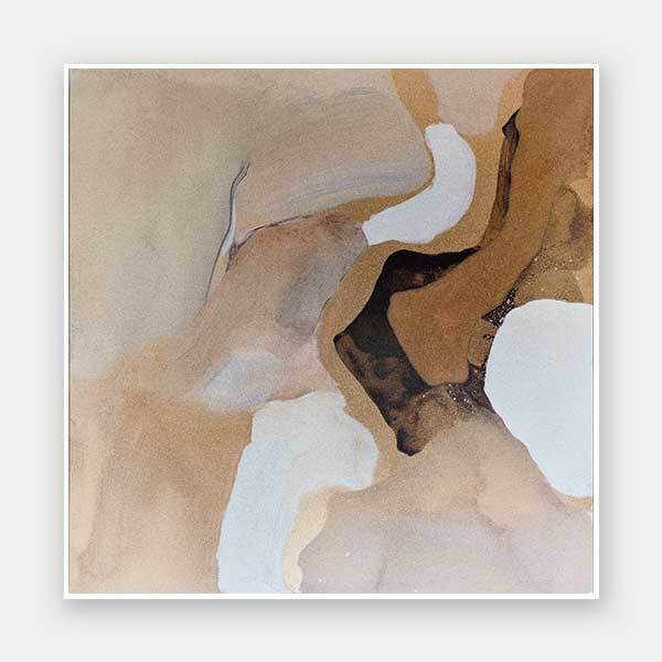 Dune Dance II Unframed Art Print - Modern Abstract Wall Decor for Living Room, Bedroom & Office - Perfect for Home & Office Decor