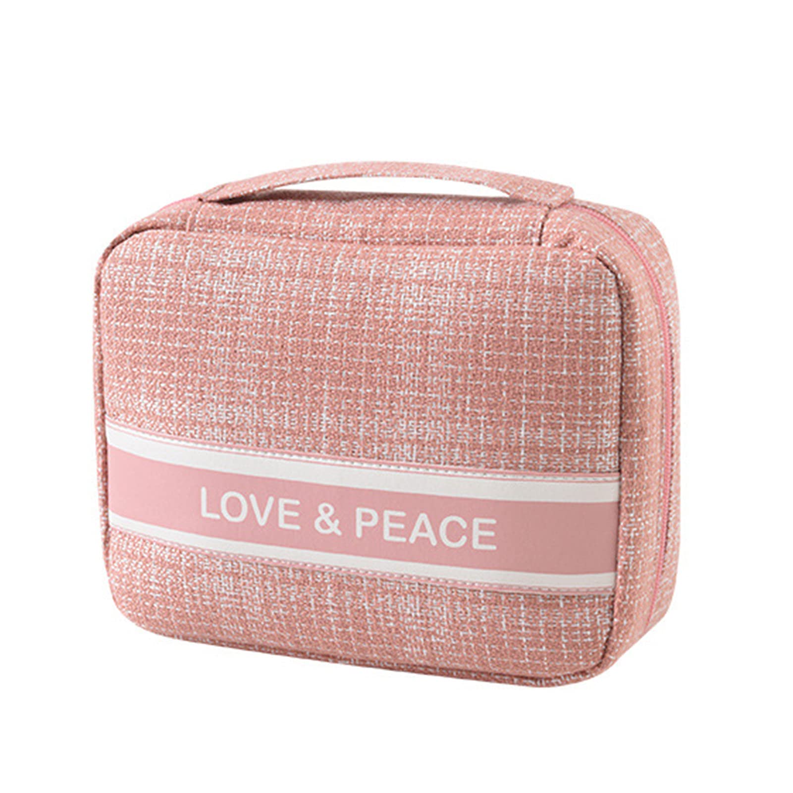 Stylish Waterproof Makeup Bag for Women - Portable Cosmetic Organizer with Zipper, Dustproof & Moistureproof Travel Toiletry Bag - Perfect for Bathroom Storage, Gym, Travel & Daily Use