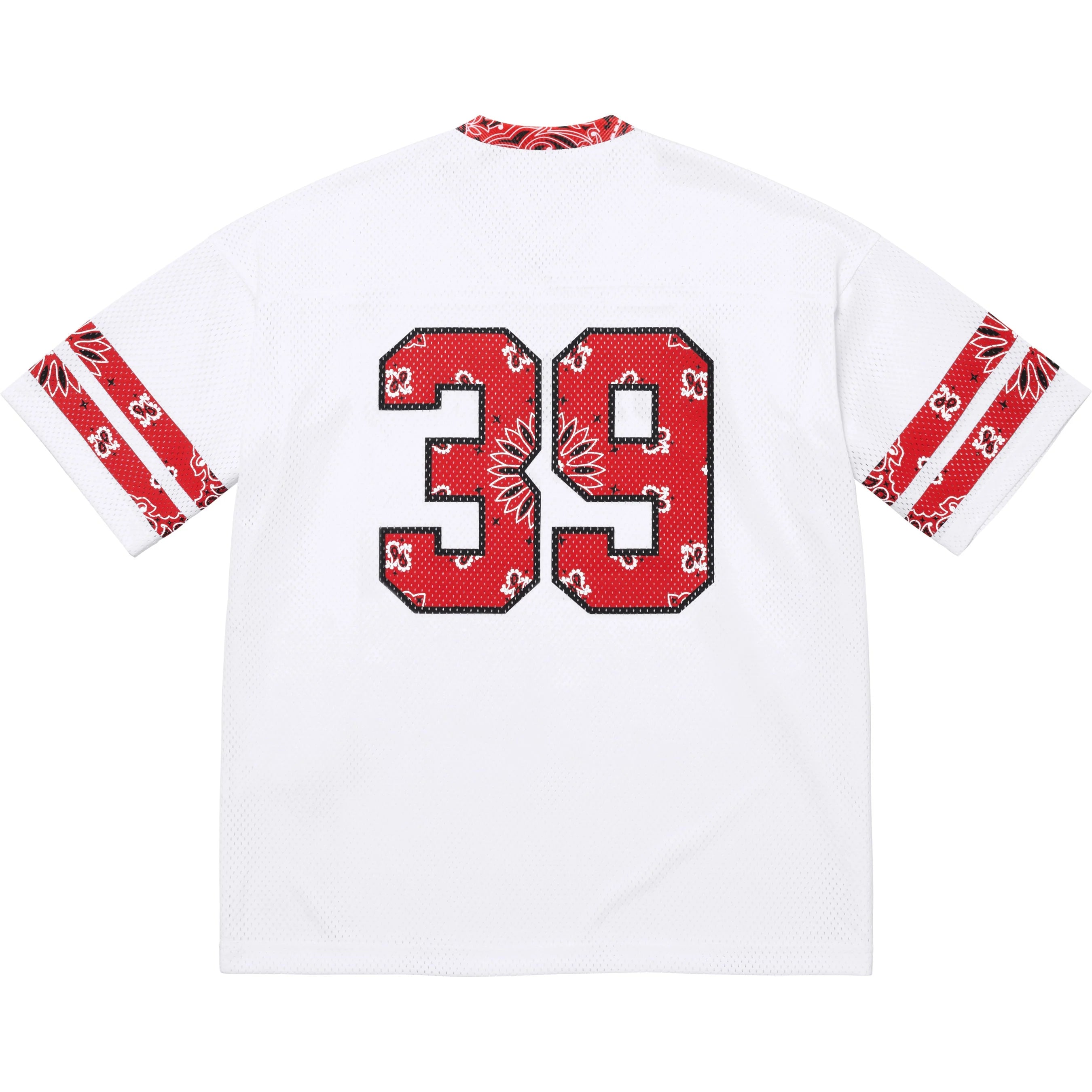 SUPREME 25SS BANDANA FOOTBALL JERSEY - Trendy Streetwear Football Shirt for Men - Perfect for Game Day, Concerts & Urban Fashion