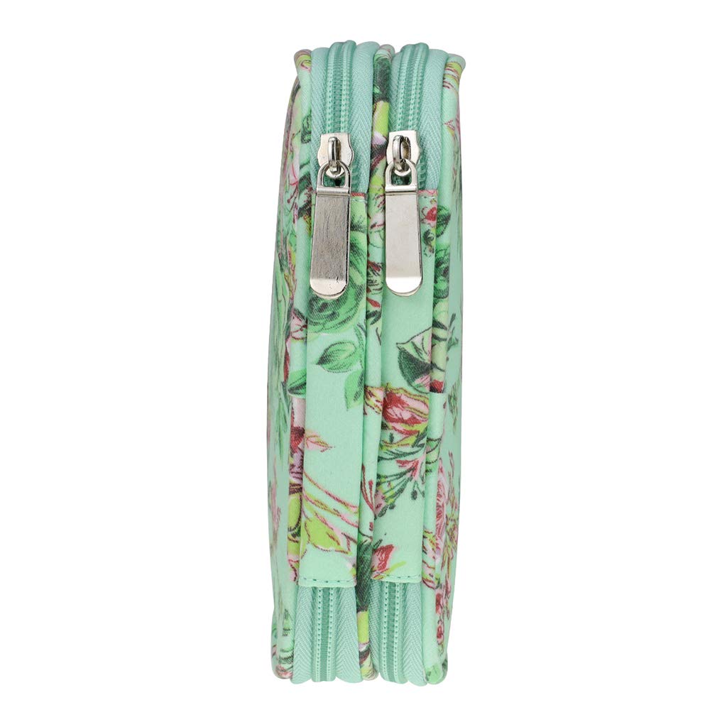 Crochet Hook Case with Zipper - Portable Travel Pouch for Knitting Needles & Crochet Accessories - Perfect for Crafters, Yarn Storage & On-the-Go Projects