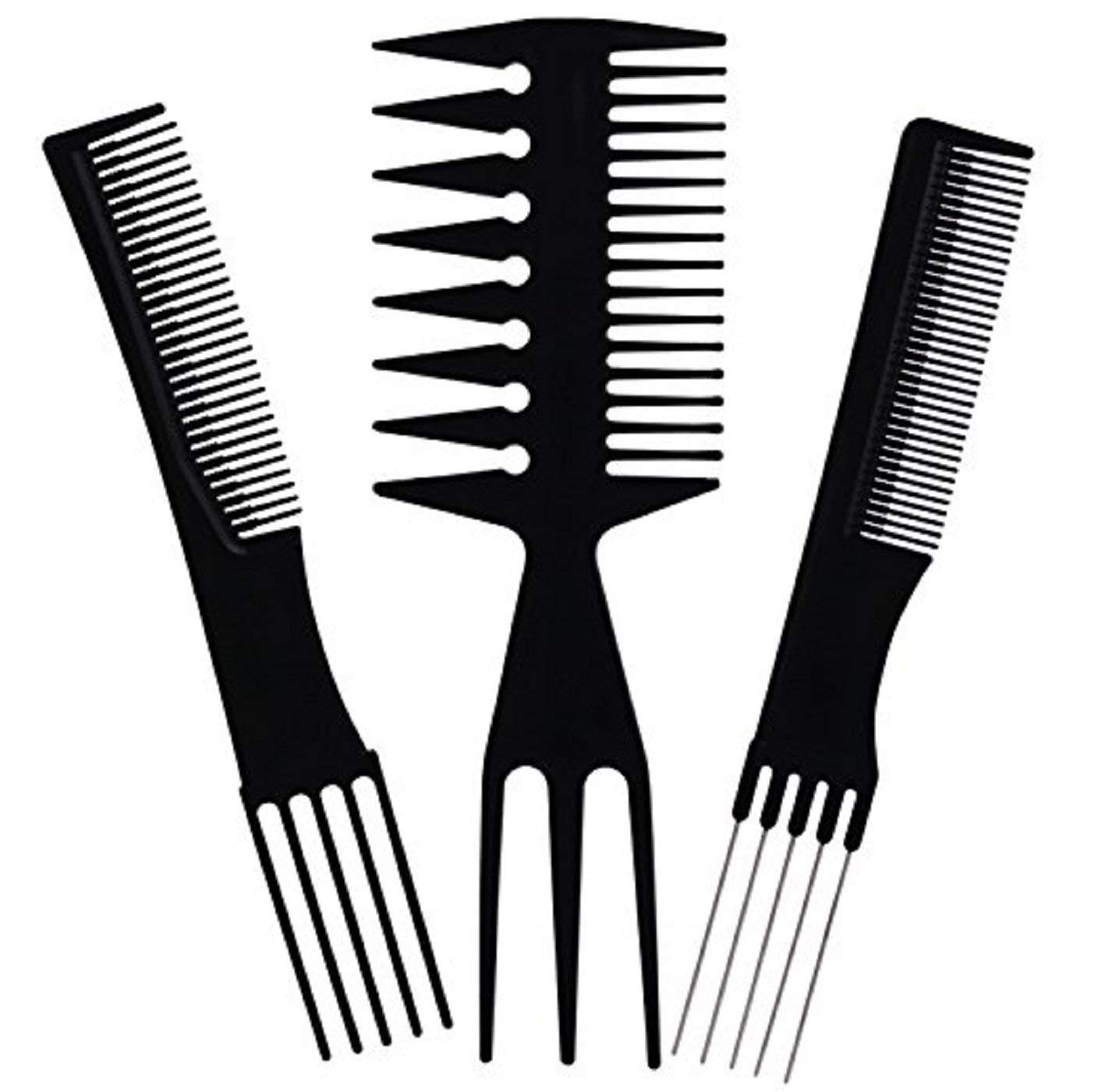 SIYAA Professional Hair Comb Set - 9-Piece Styling Tools for Men & Women - Detangling, Cutting & Styling Accessories for Home & Salon Use - Perfect for Hairstylists & DIY Hair Care