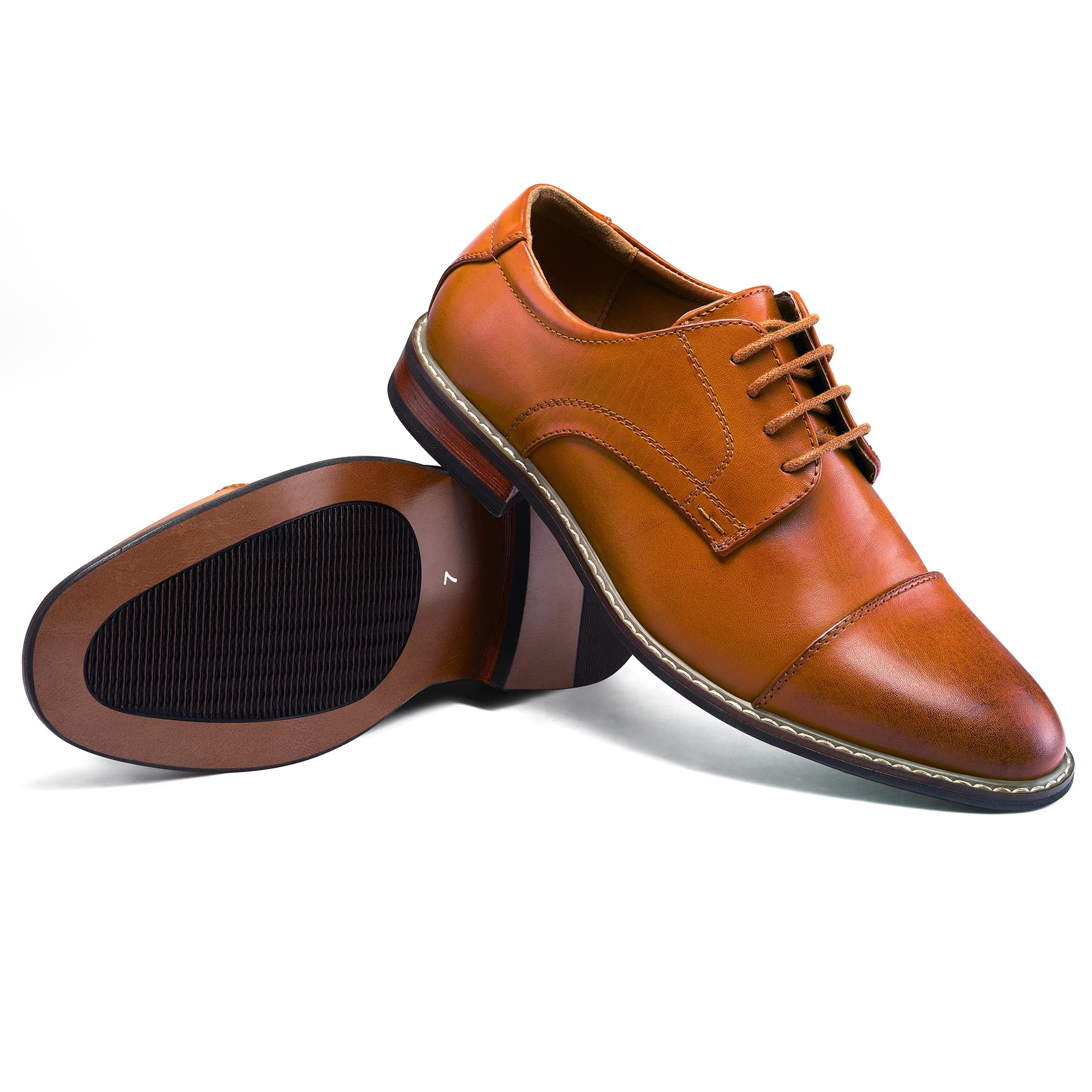 Men's Formal Dress Shoes | Classic Business Oxford Wingtip Lace-Up Shoes for Office, Wedding & Special Occasions