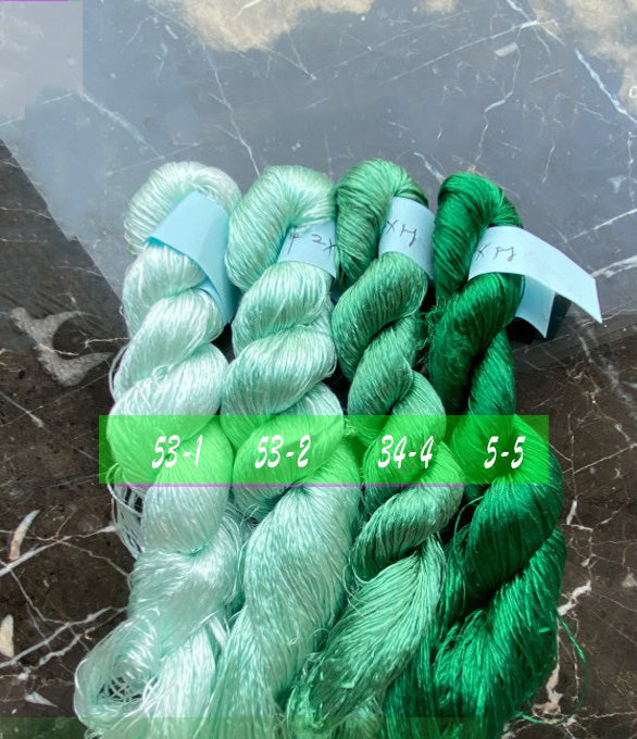 Premium 400m Suzhou Embroidery Silk Thread - Pure Mulberry Monofilament for Hand Embroidery, Needlework & DIY Crafts (Set of 53) - Perfect for Traditional Chinese Embroidery, Dressmaking & Home Decor Projects