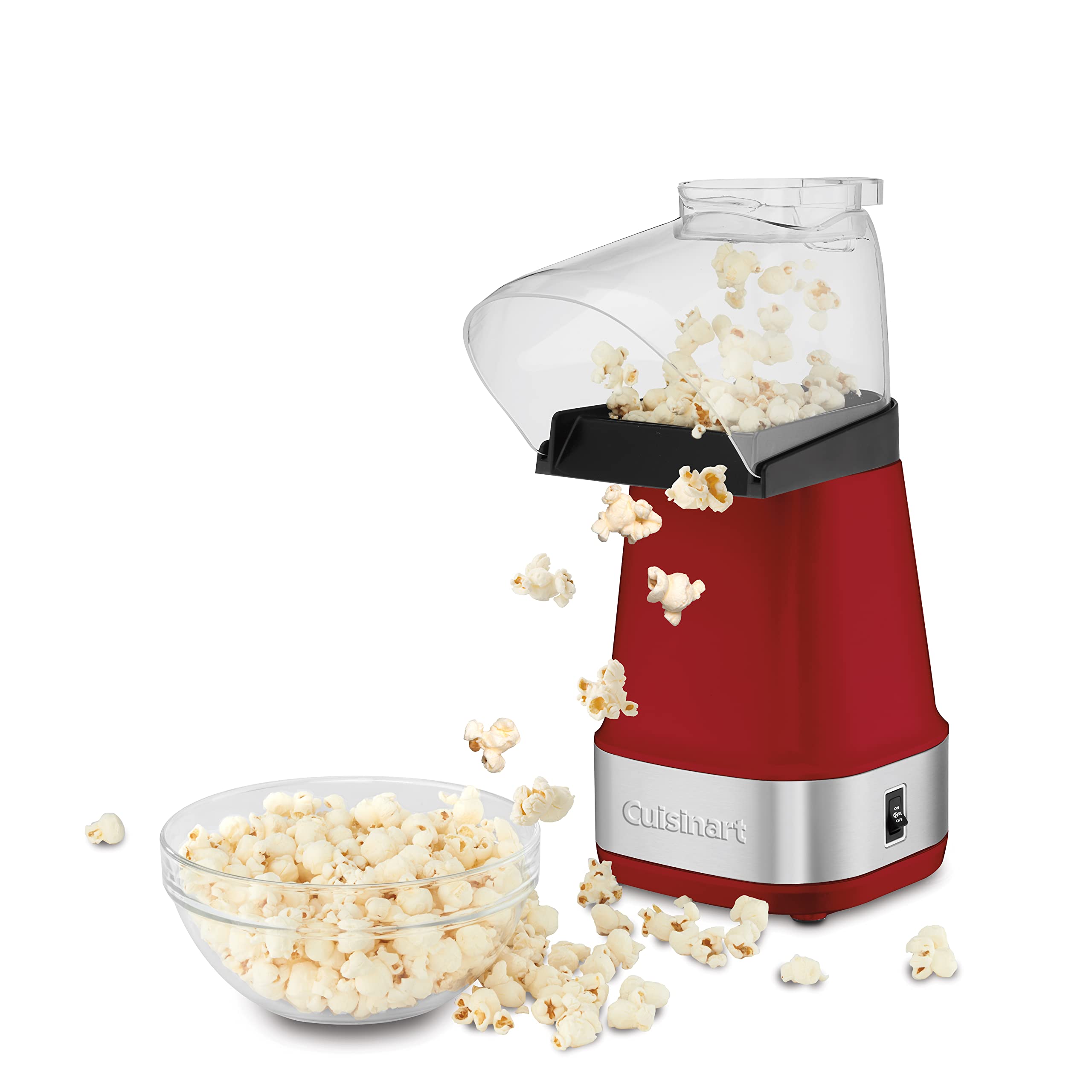 Cuisinart CPM-150C Red Hot Air Popcorn Maker - Fast, Healthy, No Oil Needed - Perfect for Movie Nights, Parties & Snack Time at Home