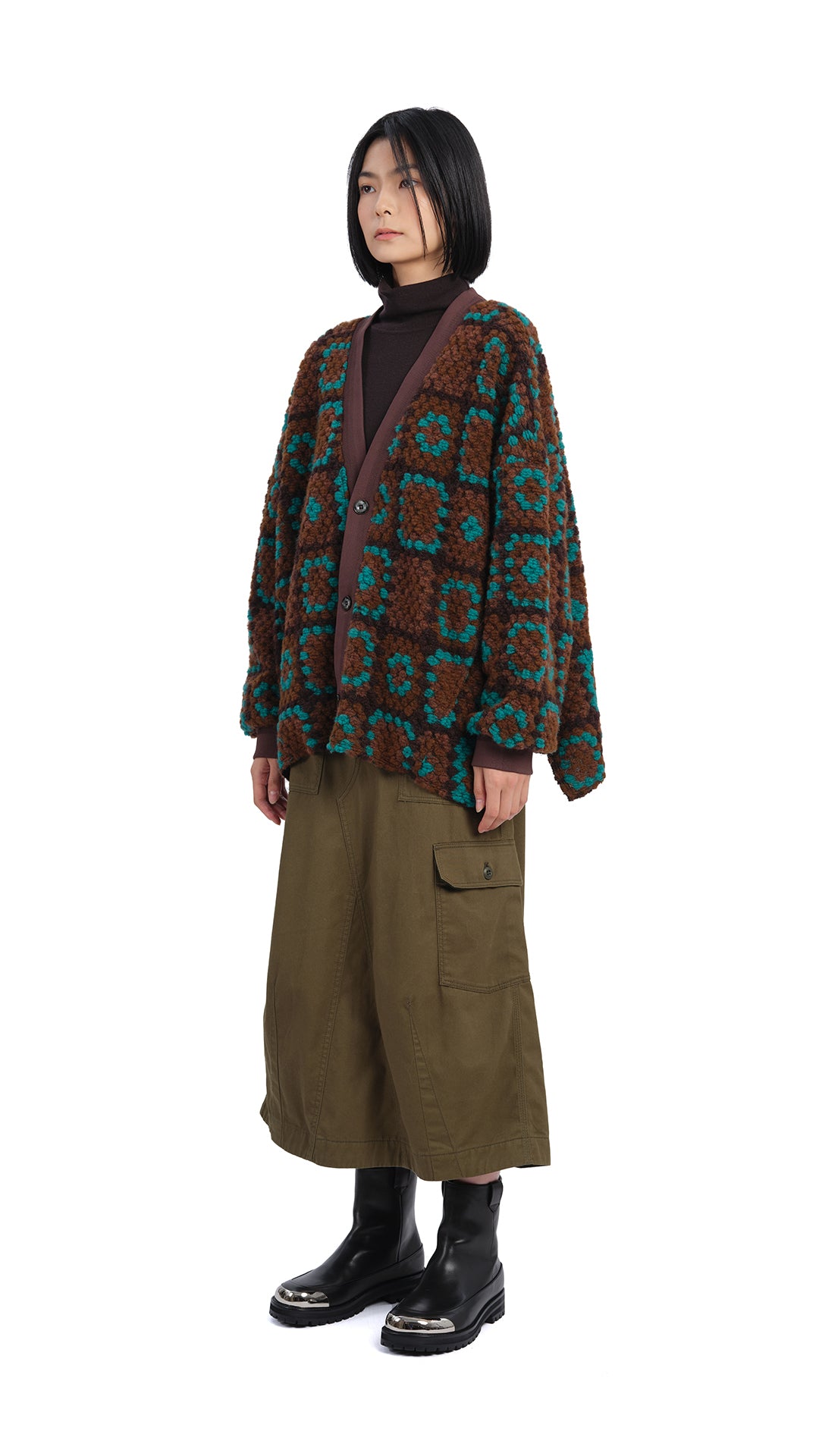 Stylish Fatigue Midi Skirt for Women - Comfortable Casual Stretch Waist A-Line Skirt | Perfect for Work, Weekend Outings & Date Nights
