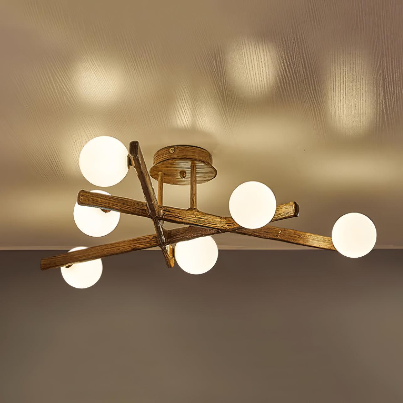 Modern Ceiling Light Fixture - Energy Efficient LED Flush Mount for Living Room, Bedroom, Kitchen | Dimmable Indoor Lighting for Home & Office Decor
