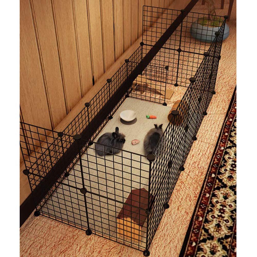 ULTECHNOVO 10-Piece Iron Pet Cage for Dogs & Rabbits - Indoor/Outdoor Use
