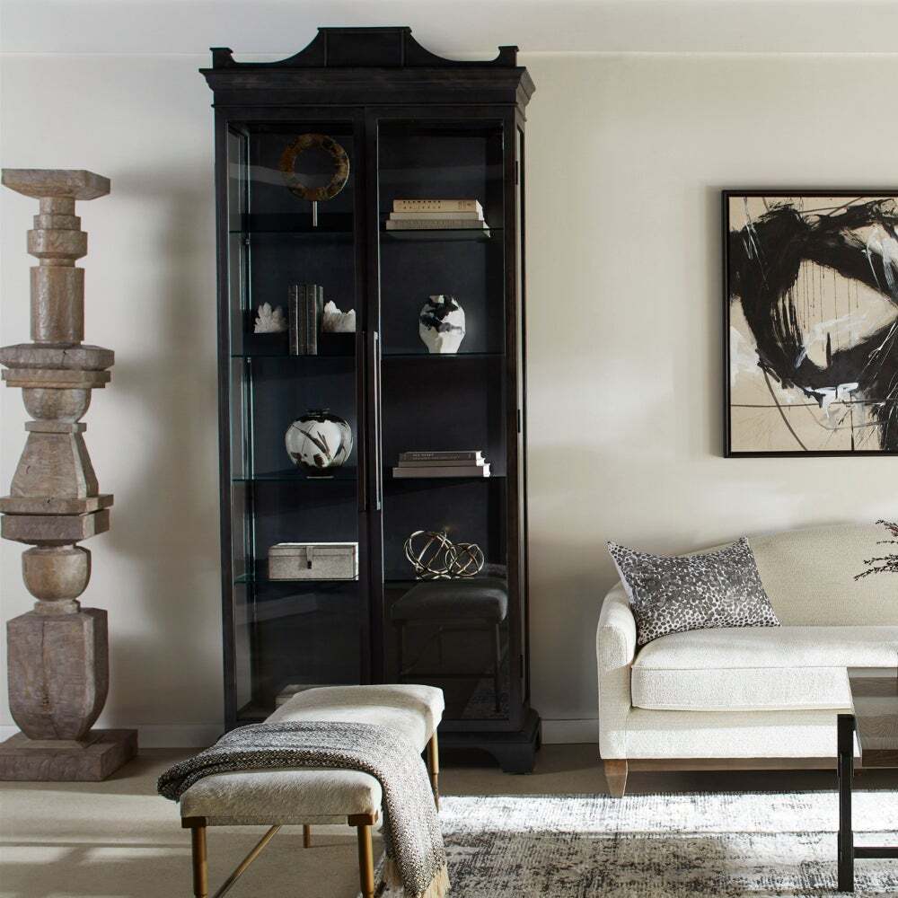 Cyan Design 10949 Bethlem Cabinet - Black Wooden Storage Cabinet for Living Room, Bedroom & Office Organization