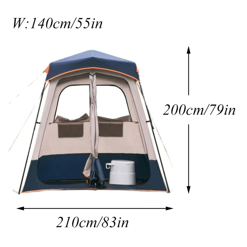 HIRNER Oversized Portable Changing Room Tent - Waterproof Mobile Dressing Room for Outdoor, Beach, Camping & Events | Fashionable Dual Space Shower Tent for Travel, Pool & Festival Use