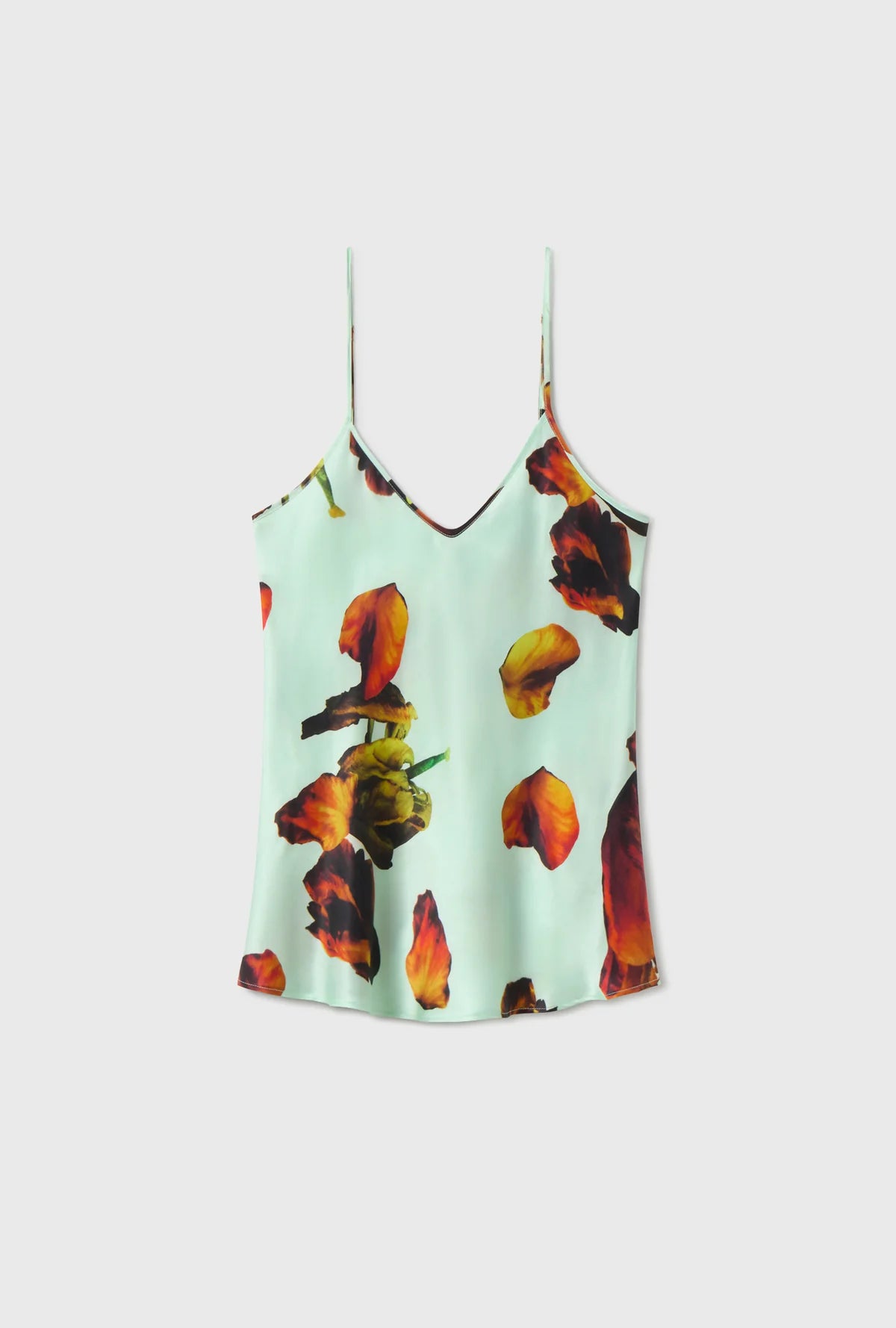 Bias Cut Cami Top - Tulipa Dew Floral Print Women's Tank Top | Perfect for Summer Outfits, Casual Wear & Layering
