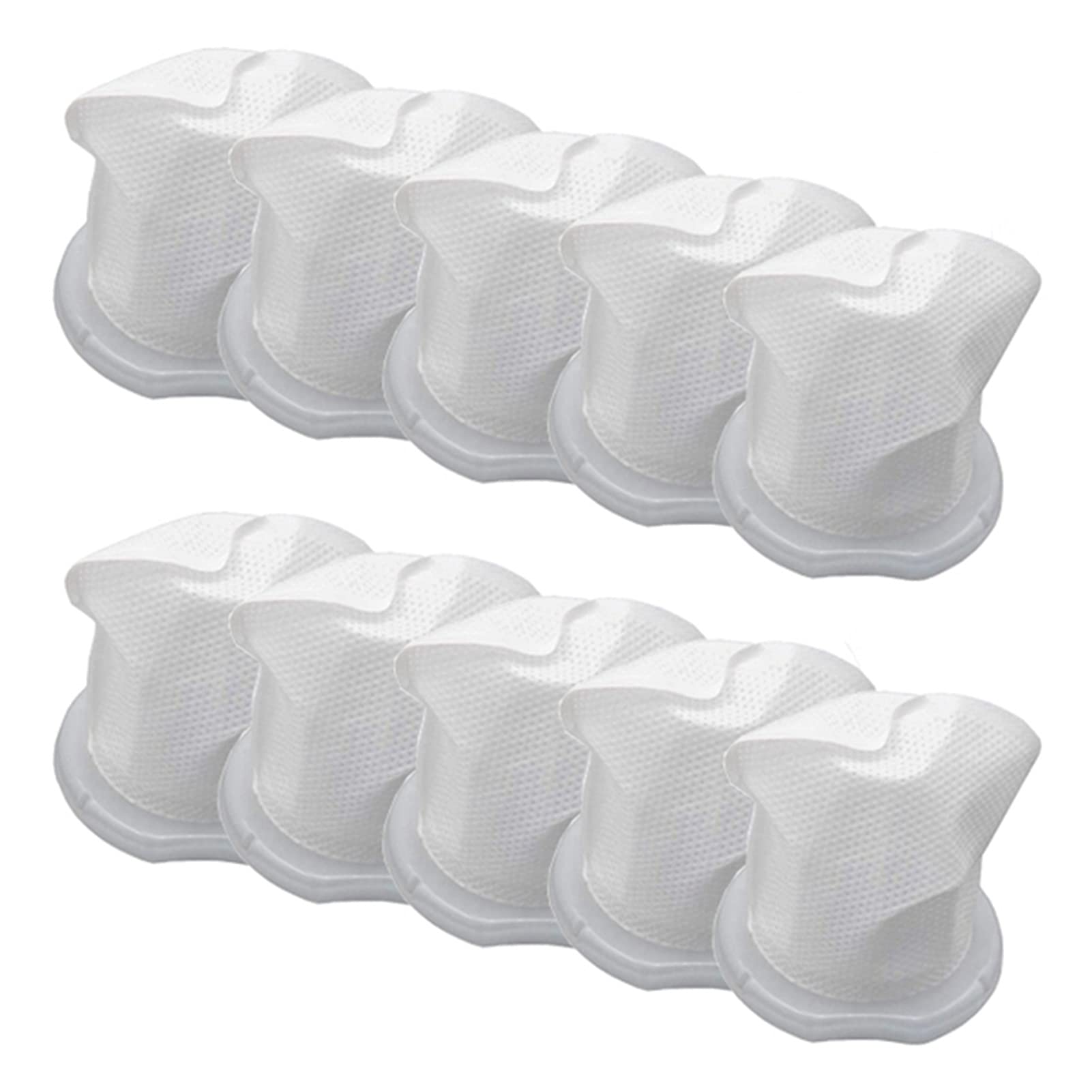 10-Pack WSYBH Washable Vacuum Cleaner Filters Replacement for Vorwerk VC100 VC100 - White | Compatible with Vorwerk Vacuum Cleaners for Home & Pet Hair Cleaning