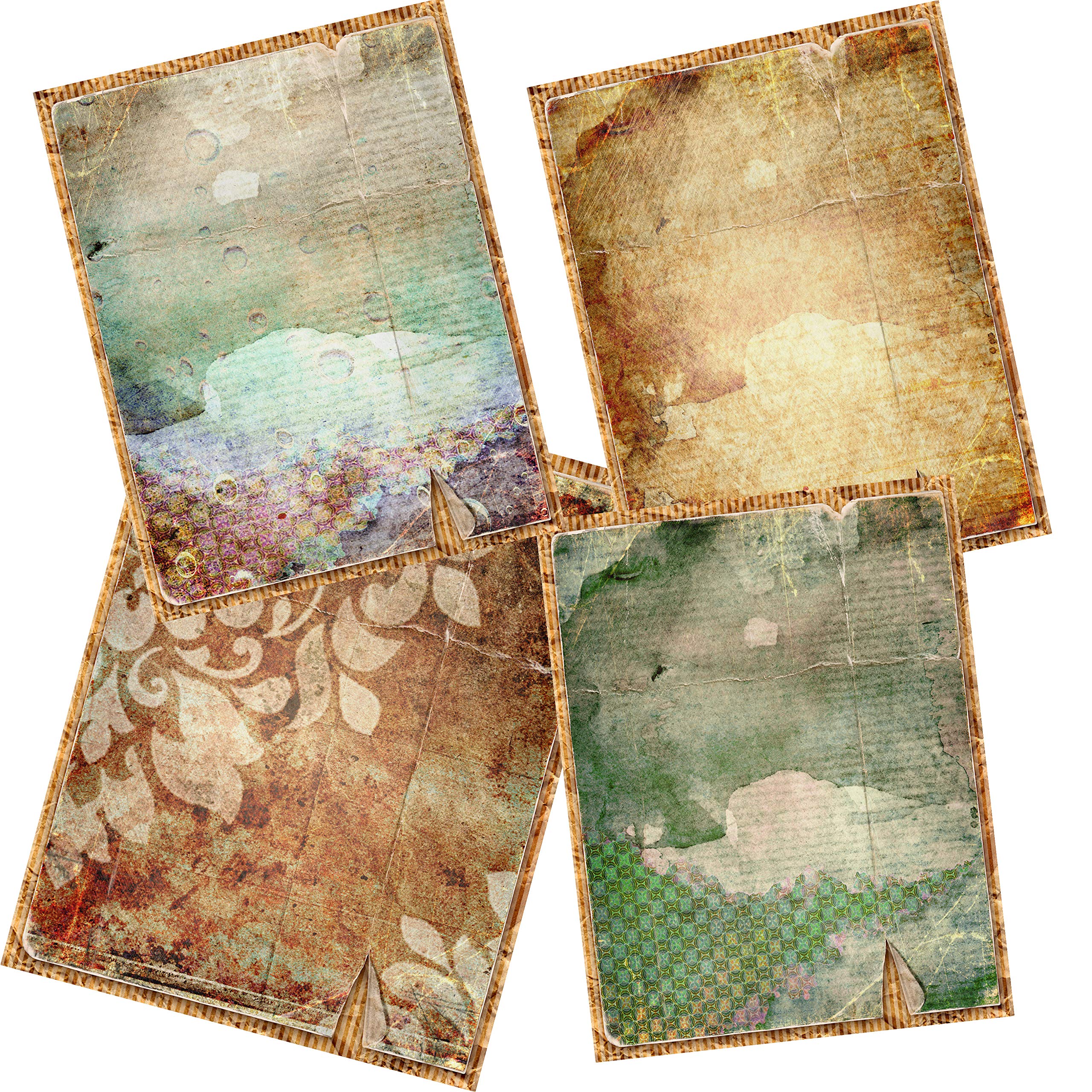 Mermaid Fantasy Journal Paper Pack - 50 Sheets of Scrapbook Paper for DIY Scrapbooking, Card Making, and Bullet Journaling - Perfect for Creative Projects and Gift Wrapping