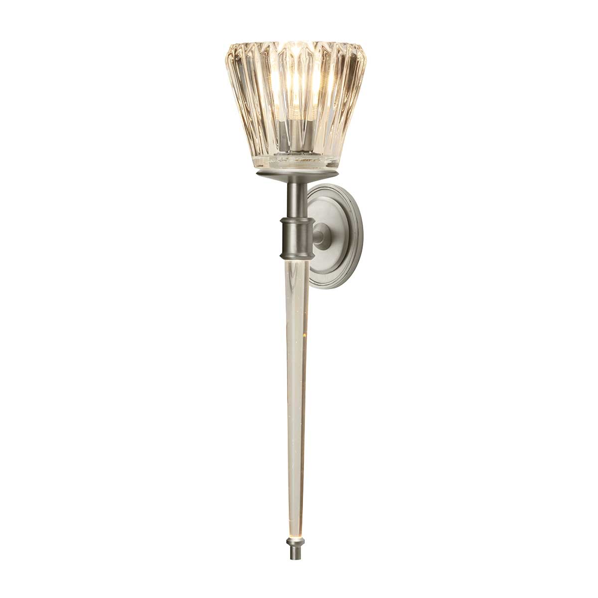 Agatha 2 Wall Light IP44 Waterproof - Brushed Nickel or Polished Chrome Finish - Perfect for Bathroom, Bedroom and Outdoor Lighting