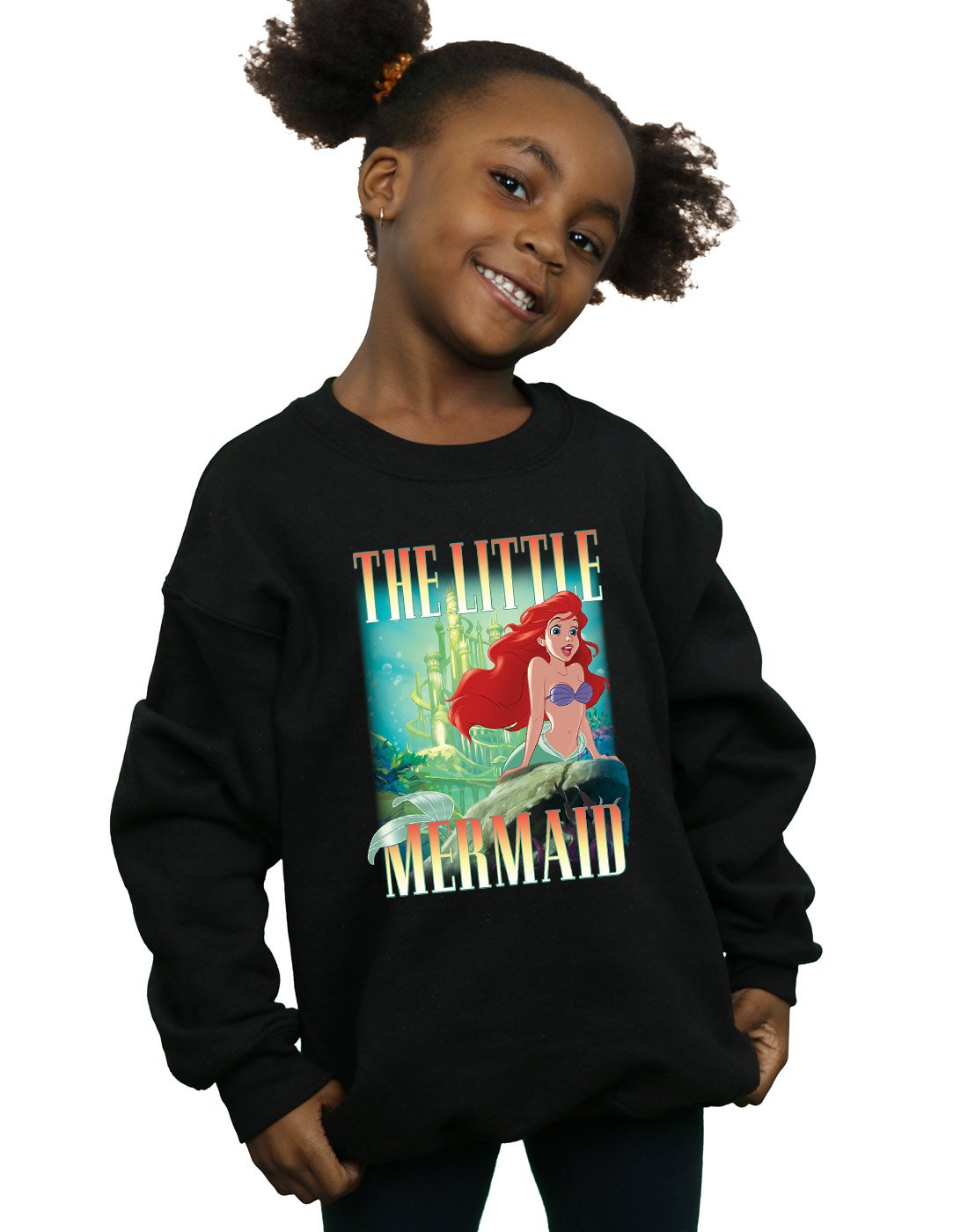 Disney The Little Mermaid Ariel Graphic Sweatshirt for Girls - Cute Cartoon Character Hoodie for Kids, Birthday Gifts & Disney Theme Parties